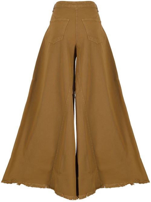 Pantaloni larghi color khaki FEDERICA TOSI | 4082741011